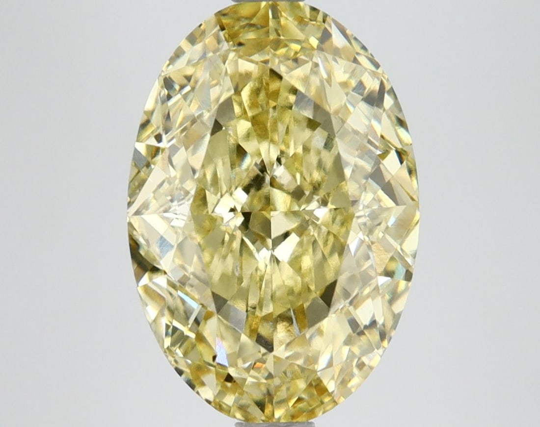 Loose Lab Diamond IGI Oval 4.35ct Fancy Intense Yellow VS2: Loose Lab Diamond IGI Oval 4.35ct Fancy Intense Yellow VS2 Loose Lab Diamond IGI Oval, 4.35ct, Fancy Intense Yellow, Clarity VS2, features GD Polish and GD Symmetry, measuring 12.53L x 8.54W x 5.36H,