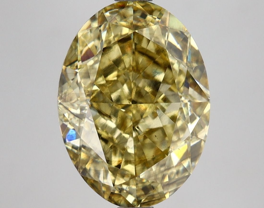 Loose Lab Diamond IGI Oval 4.74ct Fancy Vivid Yellow SI1: Loose Lab Diamond IGI Oval 4.74ct Fancy Vivid Yellow SI1 Loose lab-grown diamond weighing 4.74ct, oval cut, Fancy Vivid Yellow color, SI1 clarity, with EX polish and symmetry, certified by IGI. Item S