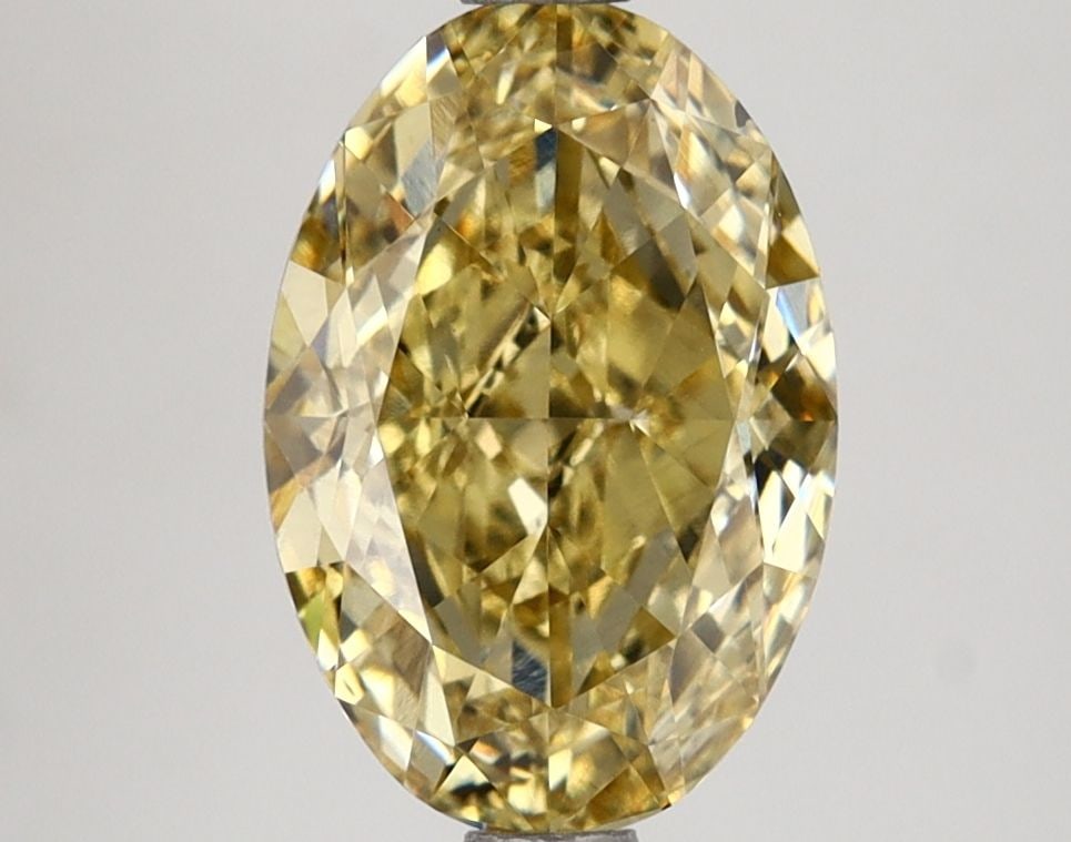 Oval IGI 2.55ct Fancy Intense Yellow VS1 - Loose Lab Diamond: Oval IGI 2.55ct Fancy Intense Yellow VS1 - Loose Lab Diamond 2.55ct Fancy Intense Yellow VS1 loose lab diamond, certified by IGI with excellent polish and symmetry. Measurements: 10.51L x 7.17W x 4.36