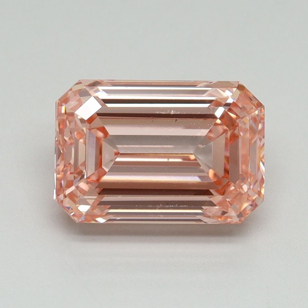 Loose Lab Diamond IGI Emerald 3.0ct Fancy Intense Pink VS1: Loose Lab Diamond IGI Emerald 3.0ct Fancy Intense Pink VS1 Loose Lab Diamond IGI Emerald, 3.0ct, Color Fancy Intense Pink, Clarity VS1, Polish EX, Symmetry VG, measuring 9.55L x 6.51W x 4.59H, certifi