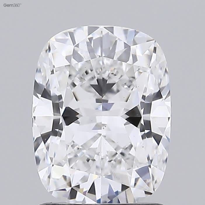 Loose Lab Diamond GIA Cushion Modified 1.61ct E VS2: Loose Lab Diamond GIA Cushion Modified 1.61ct E VS2 GIA certified 1.61ct Cushion Modified loose lab diamond with color E and clarity VS2, featuring excellent polish and very good symmetry, measuring 8