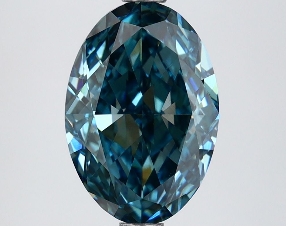 Loose Lab Diamond IGI Oval 2.69ct Fancy Vivid Blue VVS2: Loose Lab Diamond IGI Oval 2.69ct Fancy Vivid Blue VVS2 Loose Lab Diamond IGI Oval, 2.69ct, Fancy Vivid Blue, VVS2 clarity, with excellent polish and symmetry, certified by IGI. Item Specifics: Source
