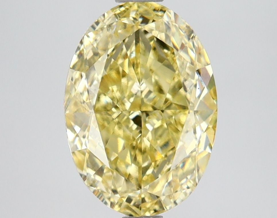 Loose Lab Diamond IGI Oval 2.77ct Fancy Intense Yellow VS1: Loose Lab Diamond IGI Oval 2.77ct Fancy Intense Yellow VS1 Loose Lab Diamond IGI Oval, 2.77ct, Fancy Intense Yellow, VS1 clarity, featuring excellent polish and symmetry, certified by IGI. Item Specif