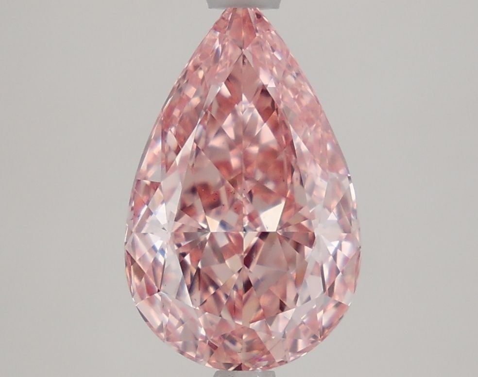 Loose Lab Diamond IGI Pear 2.59ct Fancy Vivid Pink VS1: Loose Lab Diamond IGI Pear 2.59ct Fancy Vivid Pink VS1 Loose lab-created diamond, IGI certified, 2.59 ct, pear cut, color Fancy Vivid Pink, clarity VS1, with excellent polish and symmetry; dimensions