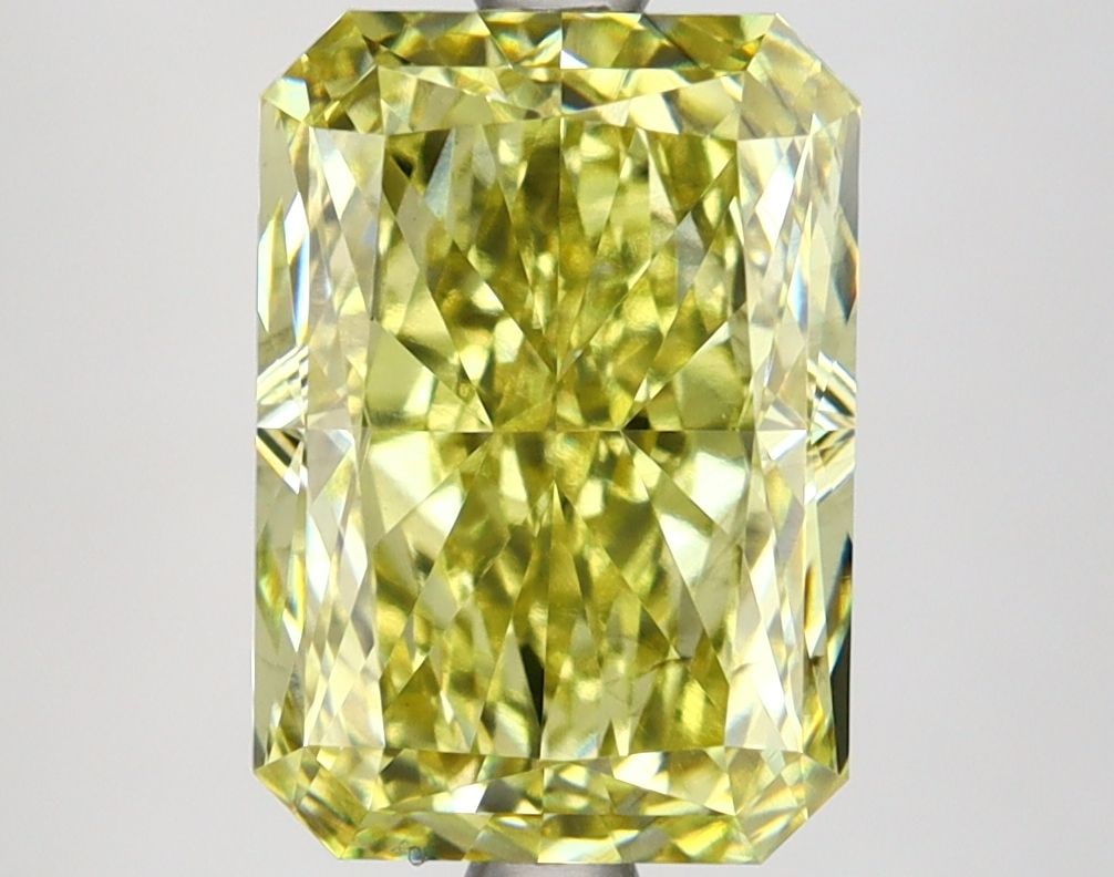 Loose Lab Diamond IGI Radiant 3.8ct Fancy Intense Yellow VS2: Loose Lab Diamond IGI Radiant 3.8ct Fancy Intense Yellow VS2 Loose lab-created diamond, IGI certified, 3.8 ct, radiant cut, color Fancy Intense Yellow, clarity VS2, with excellent polish and symmetry;