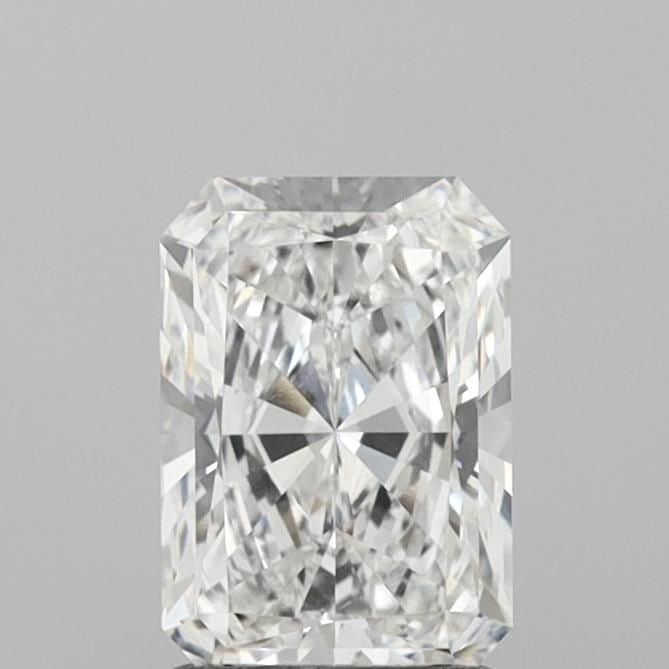 Loose Lab Diamond IGI Radiant 1.53ct E VVS2: Loose Lab Diamond IGI Radiant 1.53ct E VVS2 Loose Lab Diamond IGI certified, 1.53ct Radiant cut in E color, VVS2 clarity with excellent polish and symmetry; measures 8.19L x 5.67W x 3.81H. Item Specif