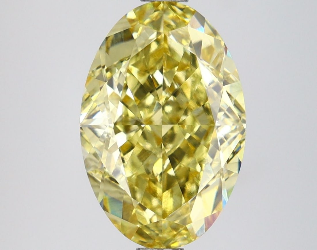 Loose Lab Diamond IGI Oval 2.8ct Fancy Intense Yellow VS1: Loose Lab Diamond IGI Oval 2.8ct Fancy Intense Yellow VS1 Loose lab diamond IGI certified, 2.8ct oval cut in Fancy Intense Yellow color with VS1 clarity, featuring excellent polish and symmetry, measu