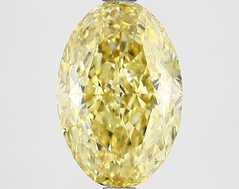 Loose Lab Diamond IGI Oval 2.72ct Fancy Intense Yellow VS1: Loose Lab Diamond IGI Oval 2.72ct Fancy Intense Yellow VS1 Loose Lab Diamond IGI Oval 2.72ct Fancy Intense Yellow VS1 featuring EX Polish and EX Symmetry, measuring 11.24L x 7.53W x 4.4H, certified by