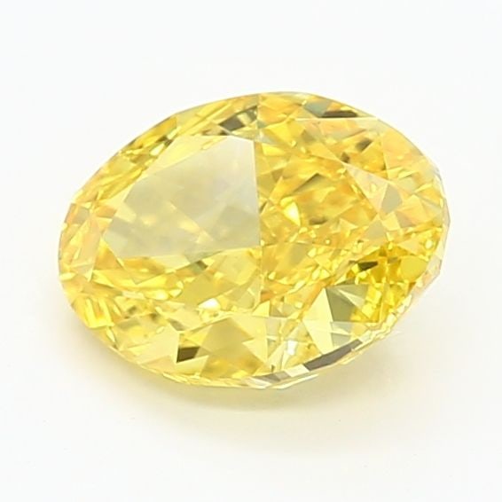 Loose Lab Diamond IGI Oval 1.34ct Fancy Vivid Yellow VS1: Loose Lab Diamond IGI Oval 1.34ct Fancy Vivid Yellow VS1 Loose Lab Diamond IGI Oval, weighing 1.34ct with a fancy vivid yellow color and VS1 clarity. Certified by IGI, it measures 7.94L x 5.79W x 3.61