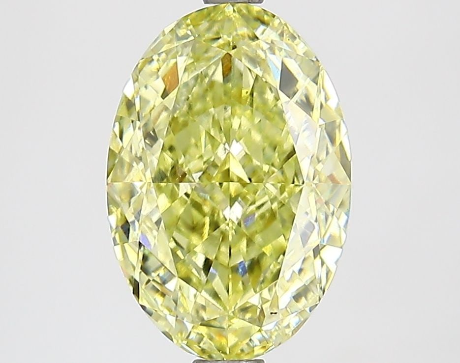 Loose Lab Diamond IGI Oval 2.73ct Fancy Intense Yellow VVS2: Loose Lab Diamond IGI Oval 2.73ct Fancy Intense Yellow VVS2 Loose lab-grown diamond weighing 2.73 carats, certified by IGI, with a Fancy Intense Yellow color and VVS2 clarity, polished and symmetrical