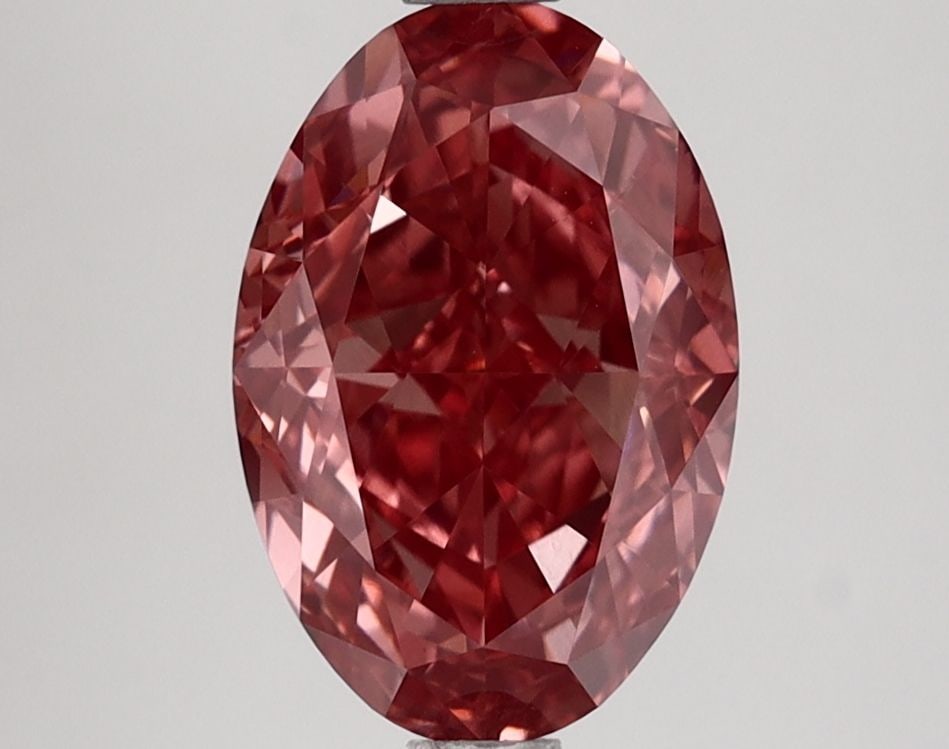 Loose Lab Diamond IGI Oval 2.74ct Fancy Intense Brownish Pink VVS2: Loose Lab Diamond IGI Oval 2.74ct Fancy Intense Brownish Pink VVS2 Loose Lab Diamond IGI Oval, 2.74ct, Fancy Intense Brownish Pink, VVS2 clarity, Polish: Excellent, Symmetry: Excellent, Measurements: