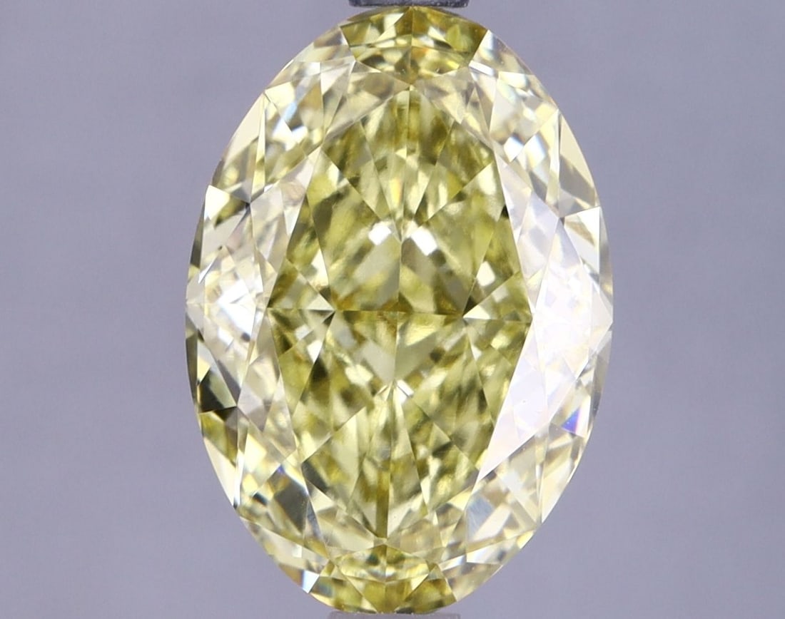 Loose Lab Diamond IGI Oval 2.82ct Fancy Vivid Yellow VVS2: Loose Lab Diamond IGI Oval 2.82ct Fancy Vivid Yellow VVS2 Loose Lab Diamond IGI Oval 2.82ct Fancy Vivid Yellow VVS2, measuring 10.88L x 7.55W x 4.59H, certified by IGI. Item Specifics: Source: This Is
