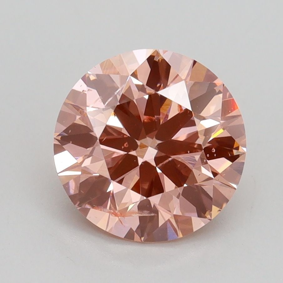 Ideal Loose Lab Diamond IGI Round 2.01ct Fancy Intense Pink SI2: Ideal Loose Lab Diamond IGI Round 2.01ct Fancy Intense Pink SI2 Ideal Loose Lab Diamond IGI Round, weighing 2.01ct, with fancy intense pink color and clarity SI2, exhibiting excellent polish and symme
