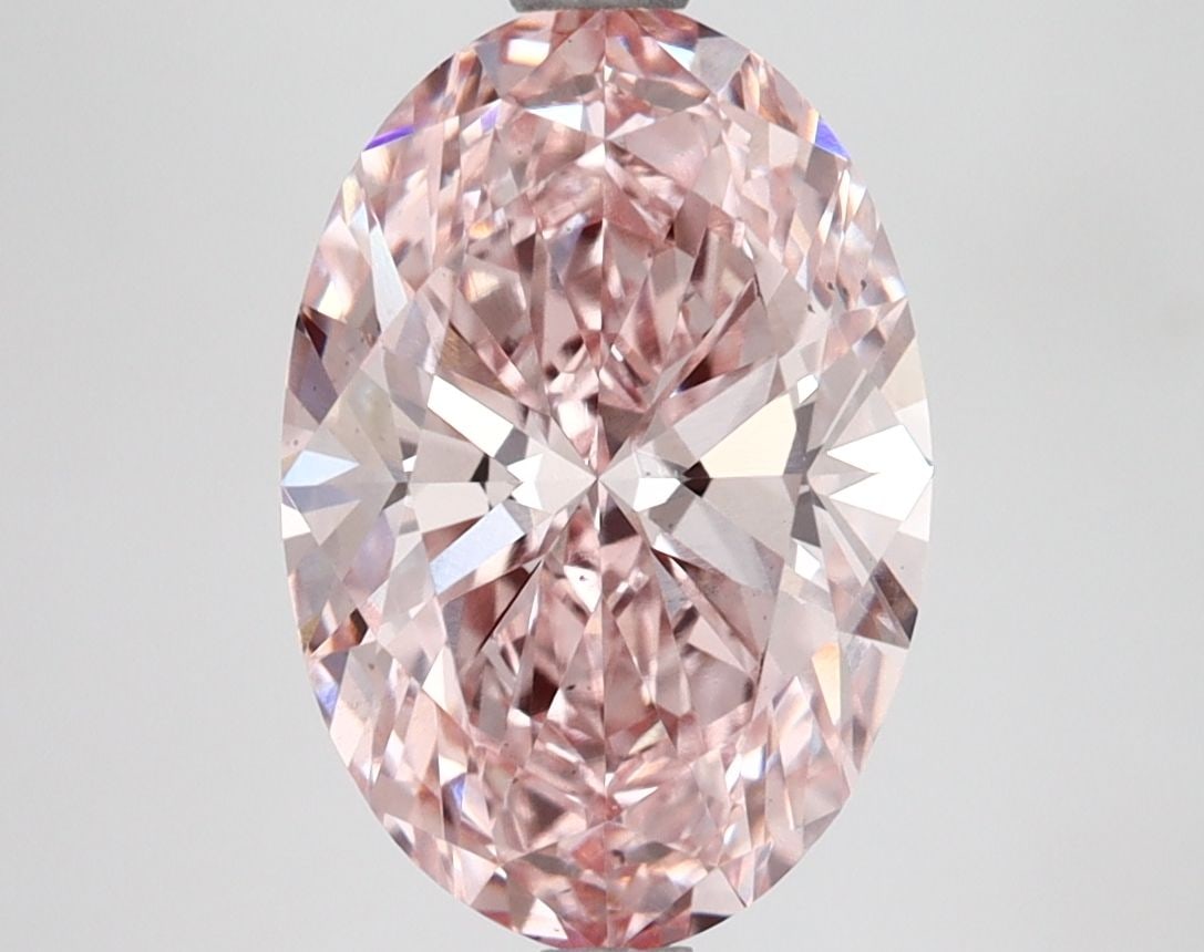 Loose Lab Diamond IGI Oval 2.89ct Fancy Intense Pink VS2: Loose Lab Diamond IGI Oval 2.89ct Fancy Intense Pink VS2 Loose lab-grown diamond, IGI certified, weighs 2.89ct, features an oval cut in Fancy Intense Pink color with VS2 clarity, and measures 11.76L x