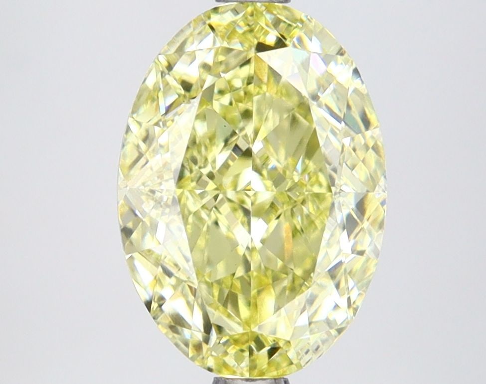 Loose Lab Diamond IGI Oval 2.76ct Fancy Intense Yellow VS1: Loose Lab Diamond IGI Oval 2.76ct Fancy Intense Yellow VS1 Loose Lab Diamond IGI Oval, 2.76ct, Fancy Intense Yellow color, VS1 clarity, with excellent polish and symmetry. Certified by IGI, measuring