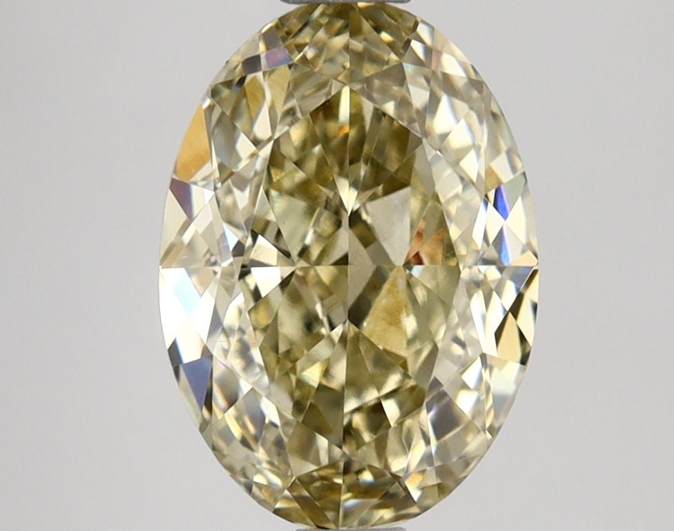 Loose Lab Diamond IGI Oval 2.51ct Fancy Yellow VVS2: Loose Lab Diamond IGI Oval 2.51ct Fancy Yellow VVS2 Loose Lab Diamond IGI Oval, 2.51ct, Fancy Yellow, Clarity VVS2 with excellent polish and symmetry. Certified by IGI, measurements are 9.98L x 7.07W