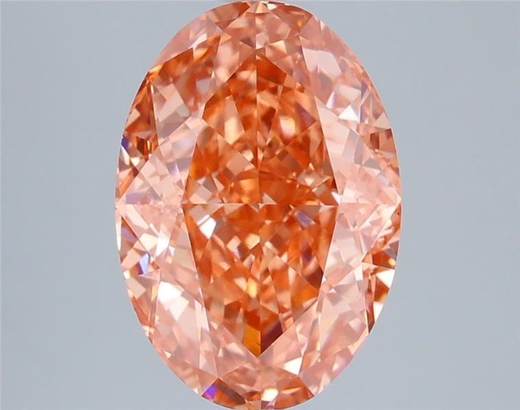 Loose Lab Diamond IGI Oval 4.04ct Fancy Vivid Pink VVS2: Loose Lab Diamond IGI Oval 4.04ct Fancy Vivid Pink VVS2 Loose lab-grown diamond certified by IGI, weighing 4.04ct with an oval cut, color fancy vivid pink, clarity VVS2, featuring excellent polish and