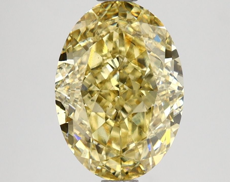Loose Lab Diamond - IGI Oval 2.58ct Fancy Intense Yellow VS1: Loose Lab Diamond - IGI Oval 2.58ct Fancy Intense Yellow VS1 Loose Lab Diamond IGI Oval, 2.58ct, Fancy Intense Yellow, VS1 clarity, with EX polish and symmetry, measuring 9.8L X 6.95W X 4.77H. Item Sp