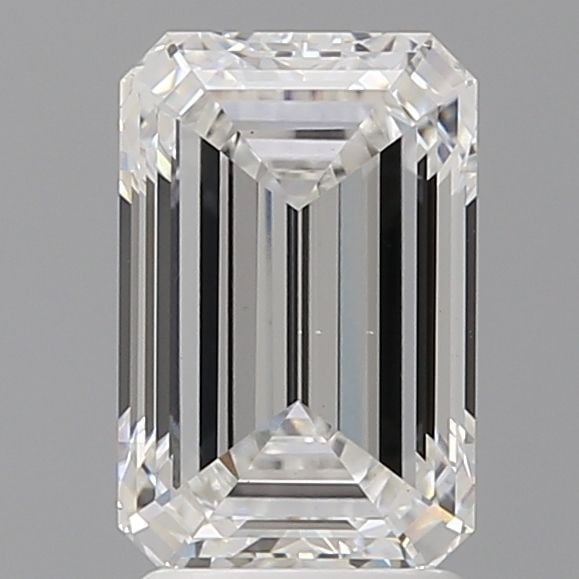 Loose Lab Diamond IGI Emerald 2.6ct E VS1: Loose Lab Diamond IGI Emerald 2.6ct E VS1 Loose lab-grown diamond, IGI certified, 2.6ct emerald cut, color E, clarity VS1, excellent polish and symmetry, with dimensions of 9.65L x 6.34W x 4.22H. Item