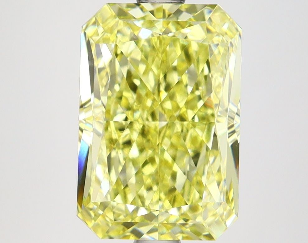 Loose Lab Diamond IGI Radiant 3.51ct Fancy Intense Yellow VVS2: Loose Lab Diamond IGI Radiant 3.51ct Fancy Intense Yellow VVS2 Loose Lab Diamond IGI Radiant, 3.51ct, Fancy Intense Yellow color, VVS2 clarity, with Excellent polish and symmetry; measures 10.36L x 7.