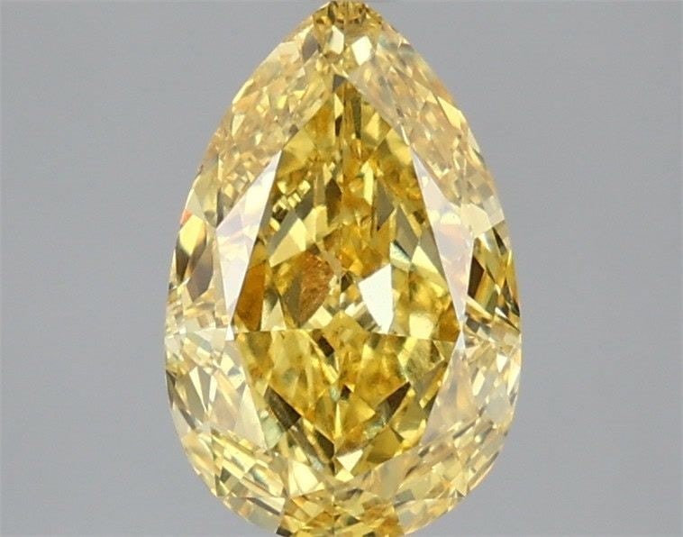 Loose Lab Diamond IGI Pear 2.08ct Fancy Vivid Yellow VS1: Loose Lab Diamond IGI Pear 2.08ct Fancy Vivid Yellow VS1 Loose Lab Diamond IGI Pear, 2.08ct, Fancy Vivid Yellow, VS1 clarity, with EX polish and symmetry, measures 10.74L x 6.92W x 3.93H, certified by
