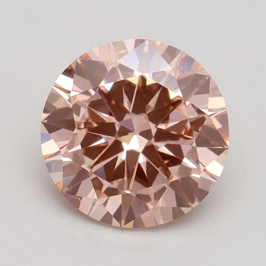 Loose Lab Diamond IGI Round 2.01ct Fancy Intense Pink VS2: Loose Lab Diamond IGI Round 2.01ct Fancy Intense Pink VS2 Loose lab-created diamond, 2.01ct, IGI certified, Fancy Intense Pink color, VS2 clarity, with excellent polish and symmetry, measuring 8.24L x