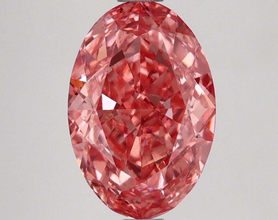 Loose Lab Diamond IGI Oval 2.56ct Fancy Vivid Pink VVS2: Loose Lab Diamond IGI Oval 2.56ct Fancy Vivid Pink VVS2 This 2.56ct loose lab-grown oval diamond is Fancy Vivid Pink with VVS2 clarity, certified by IGI, featuring excellent polish and symmetry. Item