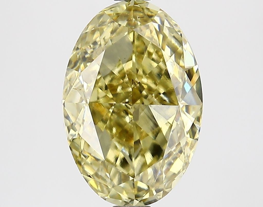 Loose Lab Diamond IGI Oval 2.96ct Fancy Intense Yellow VS1: Loose Lab Diamond IGI Oval 2.96ct Fancy Intense Yellow VS1 This 2.96ct loose lab-grown oval diamond has a Fancy Intense Yellow color and VS1 clarity, certified by IGI, with excellent polish and symmet