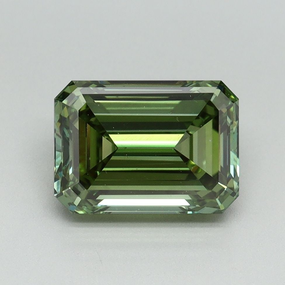 Loose Lab Diamond IGI Emerald 2.0ct Fancy Vivid Green VS1: Loose Lab Diamond IGI Emerald 2.0ct Fancy Vivid Green VS1 Loose Lab Diamond IGI Emerald, 2.0ct, color Fancy Vivid Green, clarity VS1, with excellent polish and symmetry, certified by IGI. Item Specifi