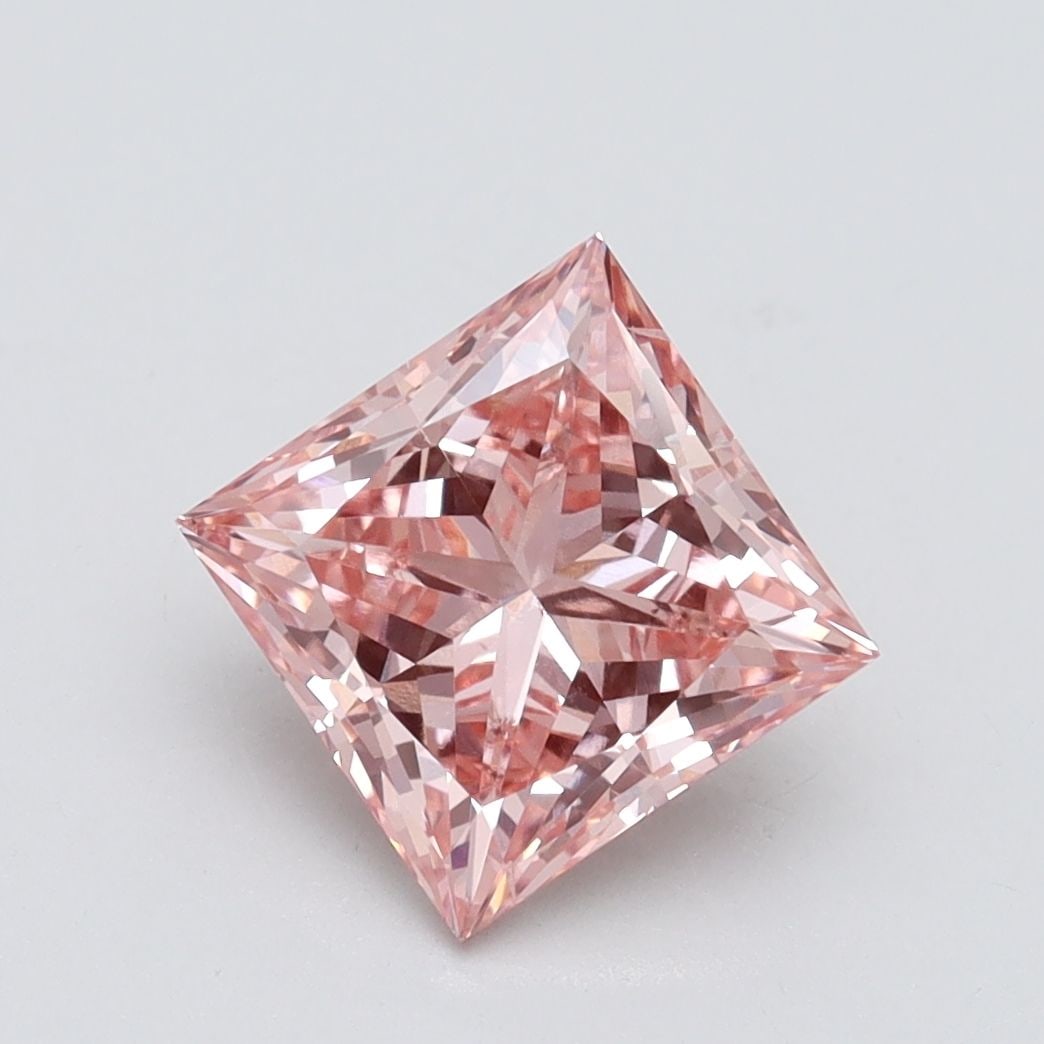Loose Lab Diamond IGI Princess 2.02ct Fancy Intense Pink VS2: Loose Lab Diamond IGI Princess 2.02ct Fancy Intense Pink VS2 Loose Lab Diamond IGI Princess, 2.02ct, Fancy Intense Pink, Clarity VS2, with measurements of 6.9L x 6.87W x 4.73H, certified by IGI. Item
