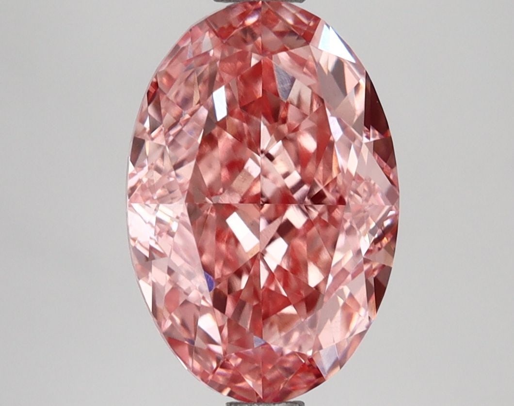 Loose Lab Diamond IGI Oval 2.63ct Fancy Vivid Pink VS1: Loose Lab Diamond IGI Oval 2.63ct Fancy Vivid Pink VS1 Loose Lab Diamond, 2.63ct, Fancy Vivid Pink, VS1 clarity, certified by IGI, with excellent polish and symmetry. Item Specifics: Source: This Is A