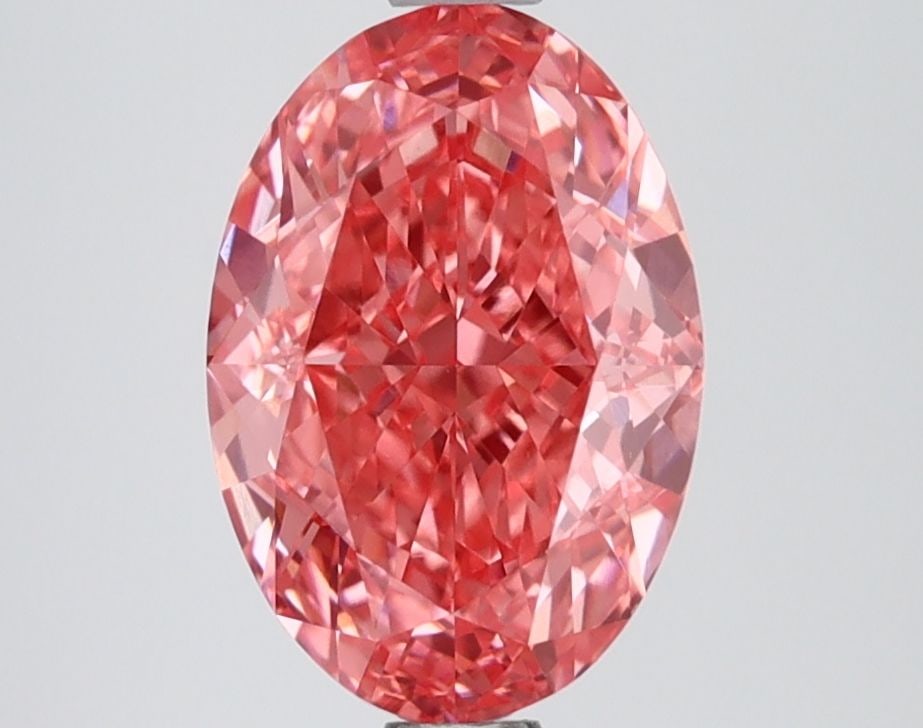 Loose Lab Diamond IGI Oval 2.59ct Fancy Vivid Pink VVS2: Loose Lab Diamond IGI Oval 2.59ct Fancy Vivid Pink VVS2 Loose Lab Diamond, 2.59ct, Fancy Vivid Pink, VVS2 clarity, certified by IGI, with excellent polish and symmetry. Item Specifics: Source: This Is