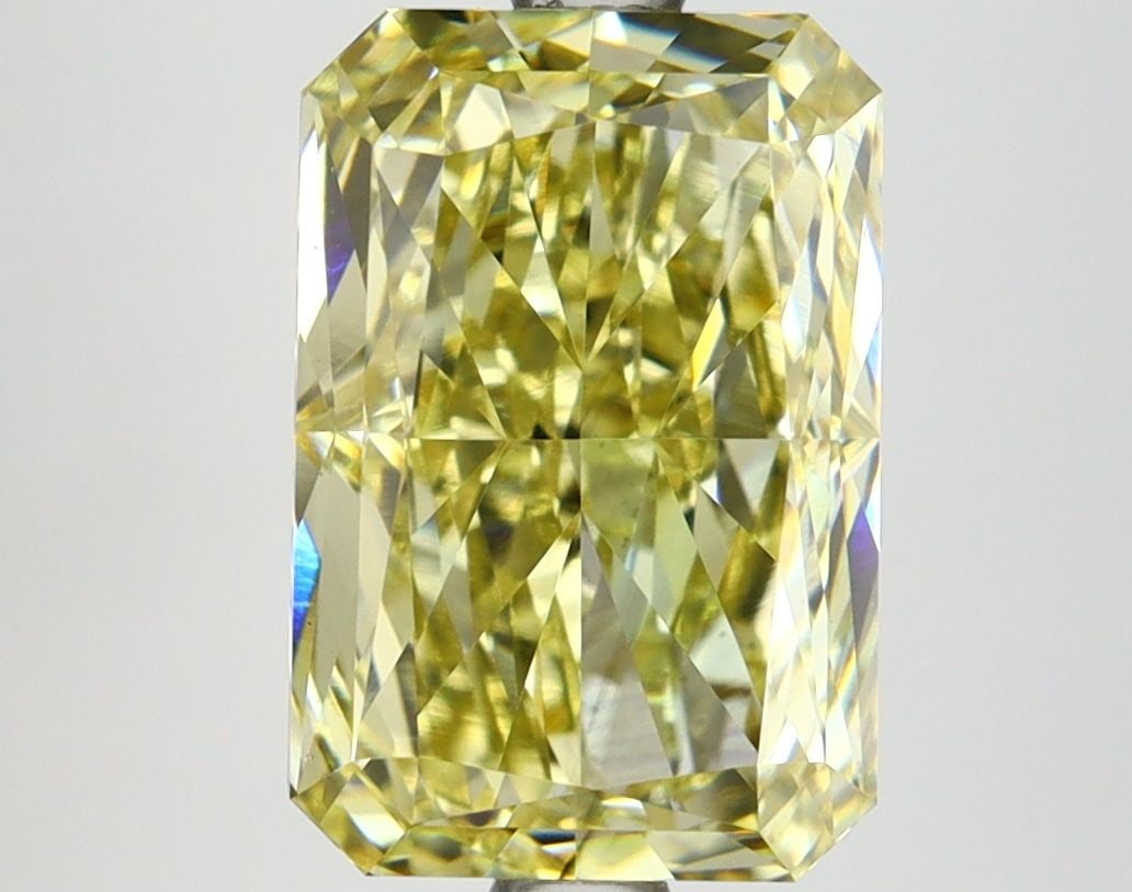 Loose Lab Diamond IGI Radiant 3.69ct Fancy Intense Yellow VS2: Loose Lab Diamond IGI Radiant 3.69ct Fancy Intense Yellow VS2 Loose Lab Diamond IGI Radiant, 3.69ct, Fancy Intense Yellow, VS2 clarity, with EX polish and symmetry, measuring 10.57L x 7.13W x 4.85H. I