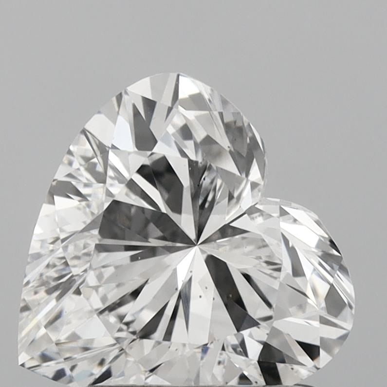 IGI Loose Lab Diamond 1.38ct Heart D VS2: IGI Loose Lab Diamond 1.38ct Heart D VS2 IGI Loose Lab Diamond of 1.38ct in a Heart shape, featuring D color and VS2 clarity. Certified by IGI, measuring 7.2L x 7.44W x 4.36H. Item Specifics: