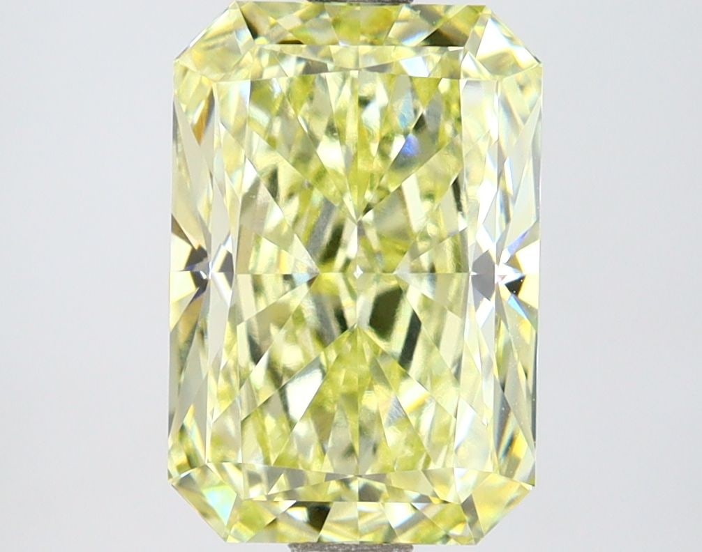 Loose Lab Diamond IGI Radiant 3.56ct Fancy Intense Yellow VVS2: Loose Lab Diamond IGI Radiant 3.56ct Fancy Intense Yellow VVS2 Loose Lab Diamond IGI Radiant, 3.56ct, Color: Fancy Intense Yellow, Clarity: VVS2, Certified by IGI, with measurements of 10.57L x 7.16W