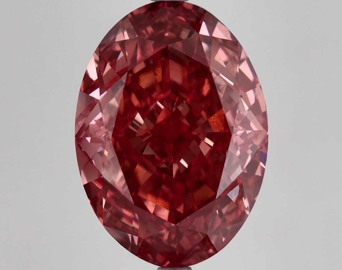 Loose Lab Diamond IGI Oval 2.74ct Fancy Vivid Pink VVS2: Loose Lab Diamond IGI Oval 2.74ct Fancy Vivid Pink VVS2 Loose lab-grown diamond weighing 2.74ct, oval cut, Fancy Vivid Pink color, VVS2 clarity, and IGI certified. Measurements are 10.66L x 7.23W x 4.