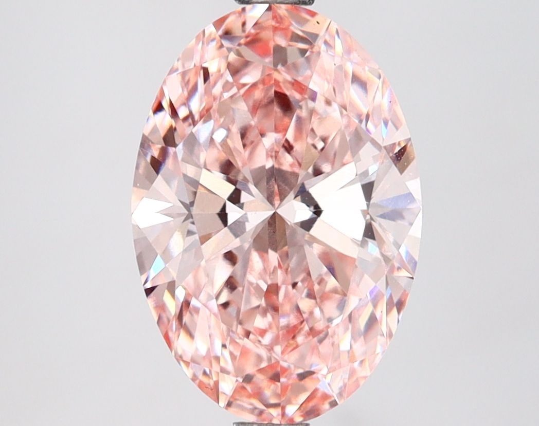 Loose Lab Diamond IGI Oval 2.54ct Fancy Intense Pink VVS2: Loose Lab Diamond IGI Oval 2.54ct Fancy Intense Pink VVS2 Loose Lab Diamond IGI Oval, 2.54ct, Fancy Intense Pink, VVS2 clarity, with EX polish and symmetry, measuring 11.21L x 7.71W x 4.7H. Item Speci