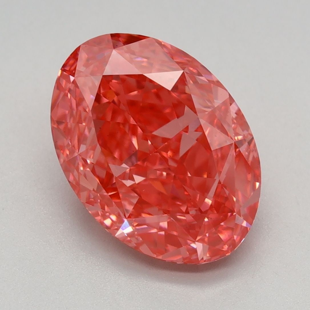 Loose Lab Diamond IGI Oval 3.15ct Fancy Vivid Pink VS2: Loose Lab Diamond IGI Oval 3.15ct Fancy Vivid Pink VS2 Loose Lab Diamond IGI Oval, 3.15ct, Fancy Vivid Pink, VS2 clarity, with EX polish and symmetry, measuring 10.56L x 7.55W x 5.0H. Item Specifics: