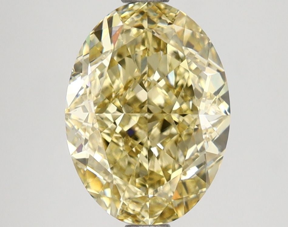 Loose Lab Diamond IGI Oval 2.68ct Fancy Yellow VS1: Loose Lab Diamond IGI Oval 2.68ct Fancy Yellow VS1 Loose Lab Diamond IGI Oval 2.68ct, Fancy Yellow, VS1 clarity, measured 10.22L x 7.45W x 4.62H, with EX polish and symmetry, certified by IGI. Item Sp
