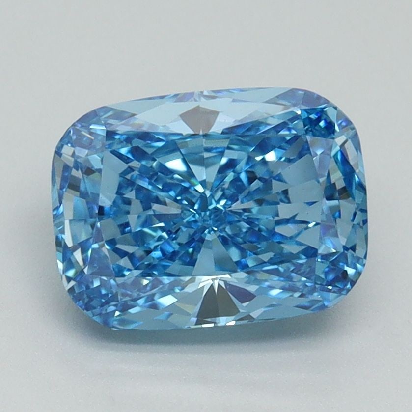 Loose Lab Diamond IGI Cushion Brilliant 2.01ct Fancy Vivid Blue VS1: Loose Lab Diamond IGI Cushion Brilliant 2.01ct Fancy Vivid Blue VS1 Loose lab-grown diamond, 2.01ct cushion brilliant, Fancy Vivid Blue color, VS1 clarity, certified by IGI. Item Specifics: Source: Th