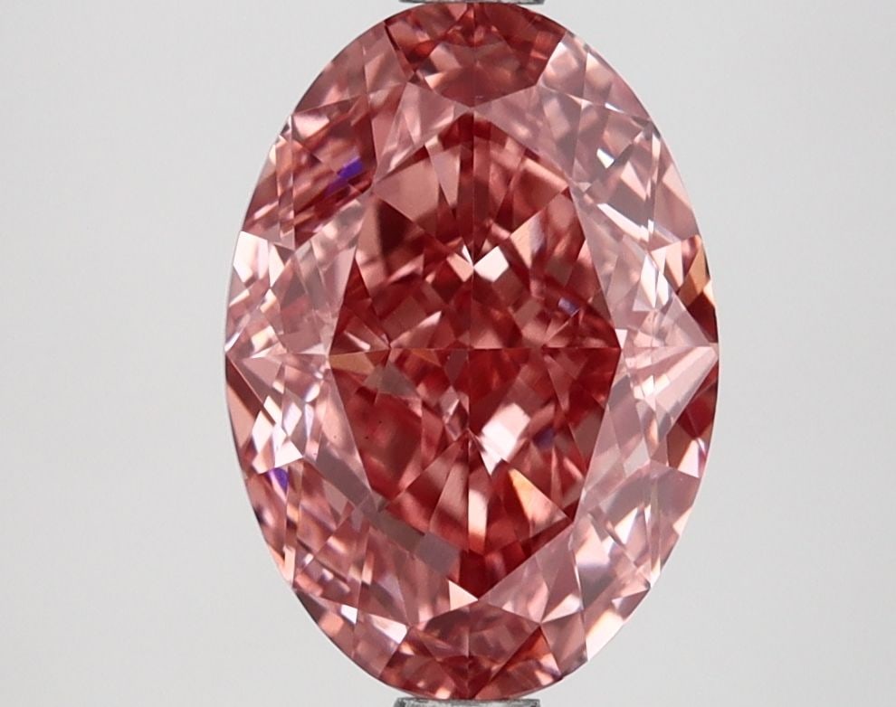 Loose Lab Diamond IGI Oval 2.56ct Fancy Vivid Pink VS1: Loose Lab Diamond IGI Oval 2.56ct Fancy Vivid Pink VS1 Loose Lab Diamond IGI Oval, 2.56ct, Fancy Vivid Pink, Clarity VS1, with measurement 10.09L x 7.06W x 4.62H, certified by IGI. Item Specifics: Sou