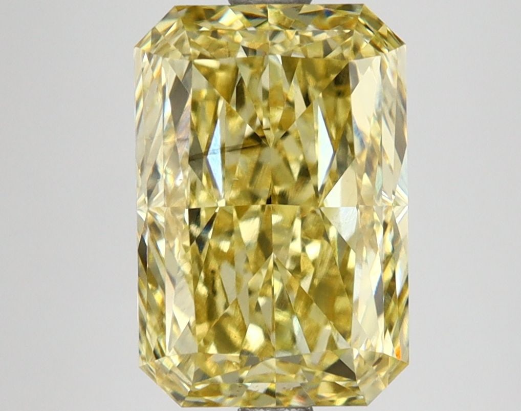 Loose Lab Diamond IGI Radiant 3.76ct Fancy Vivid Yellow VS1: Loose Lab Diamond IGI Radiant 3.76ct Fancy Vivid Yellow VS1 Loose Lab Diamond IGI Radiant, 3.76ct, Color Fancy Vivid Yellow, Clarity VS1, with Excellent Polish and Symmetry, measures 10.74L x 7.24W x