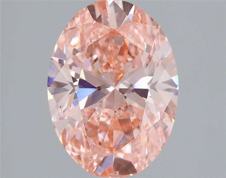 Loose Lab Diamond IGI Oval 2.11ct Fancy Vivid Pink VVS2: Loose Lab Diamond IGI Oval 2.11ct Fancy Vivid Pink VVS2 Loose lab diamond, IGI certified, oval cut, 2.11ct, Fancy Vivid Pink, VVS2 clarity, measurements 10.04L x 7.36W x 4.5H, polish VG, symmetry VG.