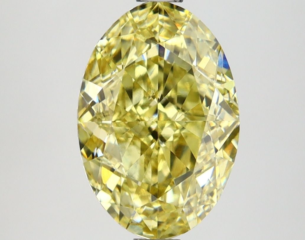 Loose Lab Diamond IGI Oval 2.83ct Fancy Intense Yellow VS1: Loose Lab Diamond IGI Oval 2.83ct Fancy Intense Yellow VS1 Loose lab-grown diamond, IGI certified, oval cut, 2.83ct, fancy intense yellow color, clarity VS1, excellent polish and symmetry, measurement