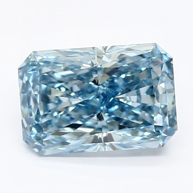 Loose Lab Diamond IGI Radiant 1.53ct Fancy Vivid Blue VVS2: Loose Lab Diamond IGI Radiant 1.53ct Fancy Vivid Blue VVS2 Loose lab-grown diamond, IGI certified, radiant cut, 1.53ct, fancy vivid blue color, clarity VVS2, good polish and symmetry, measurements 8.3