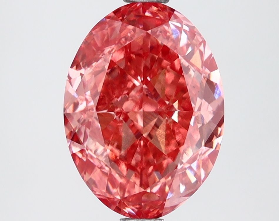 Loose Lab Diamond IGI Oval 2.78ct Fancy Vivid Pink VS1: Loose Lab Diamond IGI Oval 2.78ct Fancy Vivid Pink VS1 Loose Lab Diamond IGI Oval 2.78ct Fancy Vivid Pink VS1, with excellent polish and symmetry, measuring 10.08L x 7.43W x 4.71H, certified by IGI. I