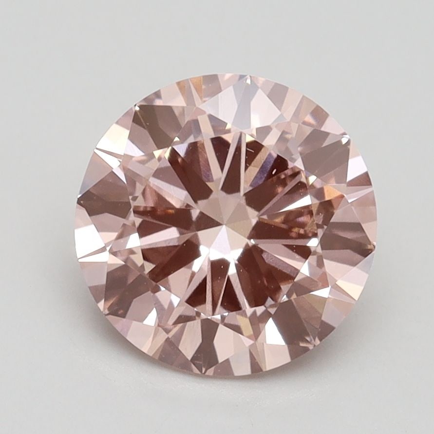 Loose Lab Diamond IGI Round 2.01ct Fancy Intense Pink VS1: Loose Lab Diamond IGI Round 2.01ct Fancy Intense Pink VS1 Loose lab-grown diamond, IGI certified, round shape, weighing 2.01ct, with Fancy Intense Pink color and VS1 clarity; measurements are 8.25L x