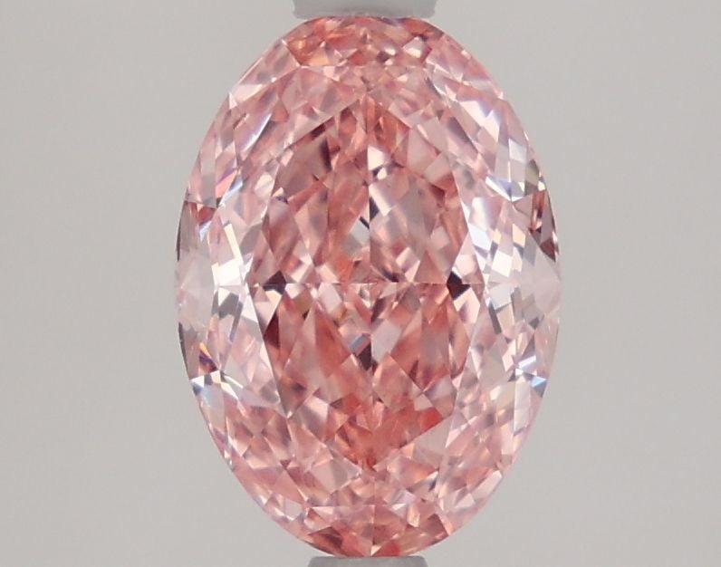 Loose Lab Diamond IGI Oval 1.93ct Fancy Vivid Pink VS1: Loose Lab Diamond IGI Oval 1.93ct Fancy Vivid Pink VS1 This Loose Lab Diamond IGI Oval weighs 1.93ct and exhibits a Fancy Vivid Pink color with VS1 clarity, complete with excellent polish and symmetry