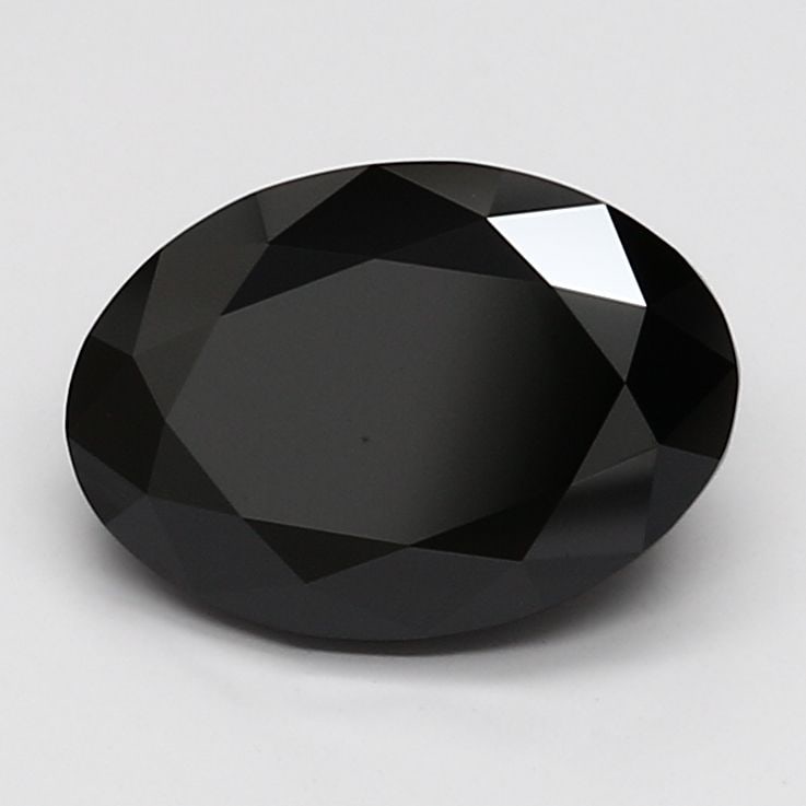 Loose Lab Diamond Oval 2.72ct Fancy Dark Black VS2: Loose Lab Diamond Oval 2.72ct Fancy Dark Black VS2 Loose Lab Diamond Oval 2.72ct Fancy Dark Black VS2 featuring excellent polish and good symmetry with measurements of 10.75L x 7.6W x 4.61H, certifica