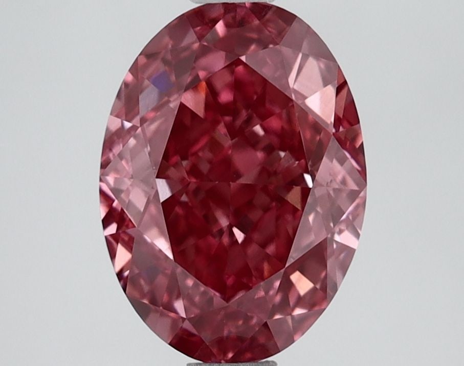 Loose Lab Diamond IGI Oval 2.68ct Fancy Vivid Pink VS1: Loose Lab Diamond IGI Oval 2.68ct Fancy Vivid Pink VS1 Loose Lab Diamond IGI Oval 2.68ct Fancy Vivid Pink VS1, with good polish and symmetry, measuring 9.73 x 7.1 x 4.77 mm. Item Specifics: Source: Th